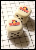 Dice : Dice - My Designs - Food Wonder Bread Pair - Sept 2012